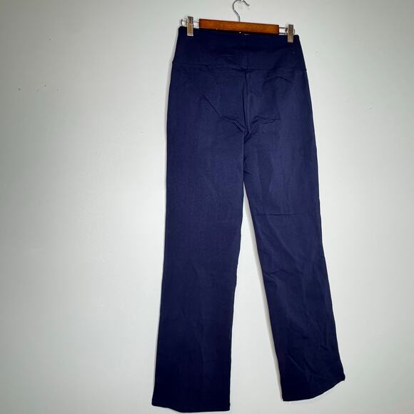 Ruby Ribbon Split Ankle Leggings Midnight Cotton Stretch Flare NWT Size M - Picture 5 of 9